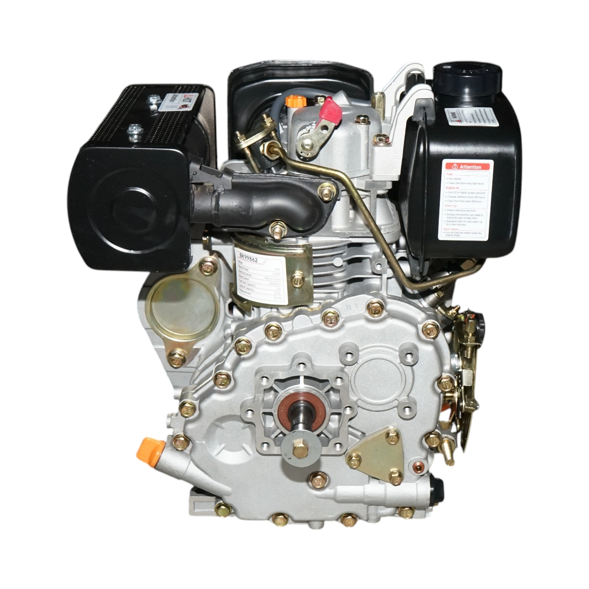 Motor diesel 5CP 173F, 247cc, turatie 3600rpm, ax rotund filetat 19.05mm, pornire sfoara DISUN06 (BK99862) [9]