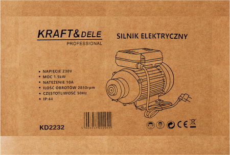 Motor electric 1.5kW 2850rpm 10A pentru compresor pompa ferastrau utilaje (KD2232) [12]