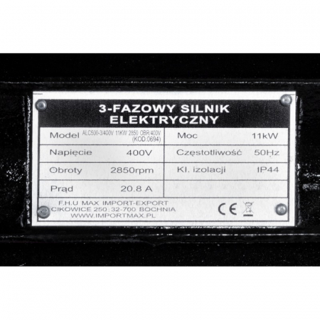 Motor electric 11kW trifazat 380V 400V 2850rpm trifazic (ALC500-3-400V) [8]