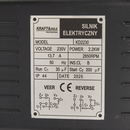 Motor electric 2.2kW 230V 2850rpm IP44 pentru compresor pompa utilaje atelier (KD2230) [10]