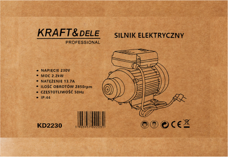 Motor electric 2.2kW 230V 2850rpm IP44 pentru compresor pompa utilaje atelier (KD2230) [12]