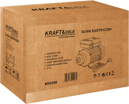 Motor electric 2.2kW 230V 2850rpm IP44 pentru compresor pompa utilaje atelier (KD2230) [13]
