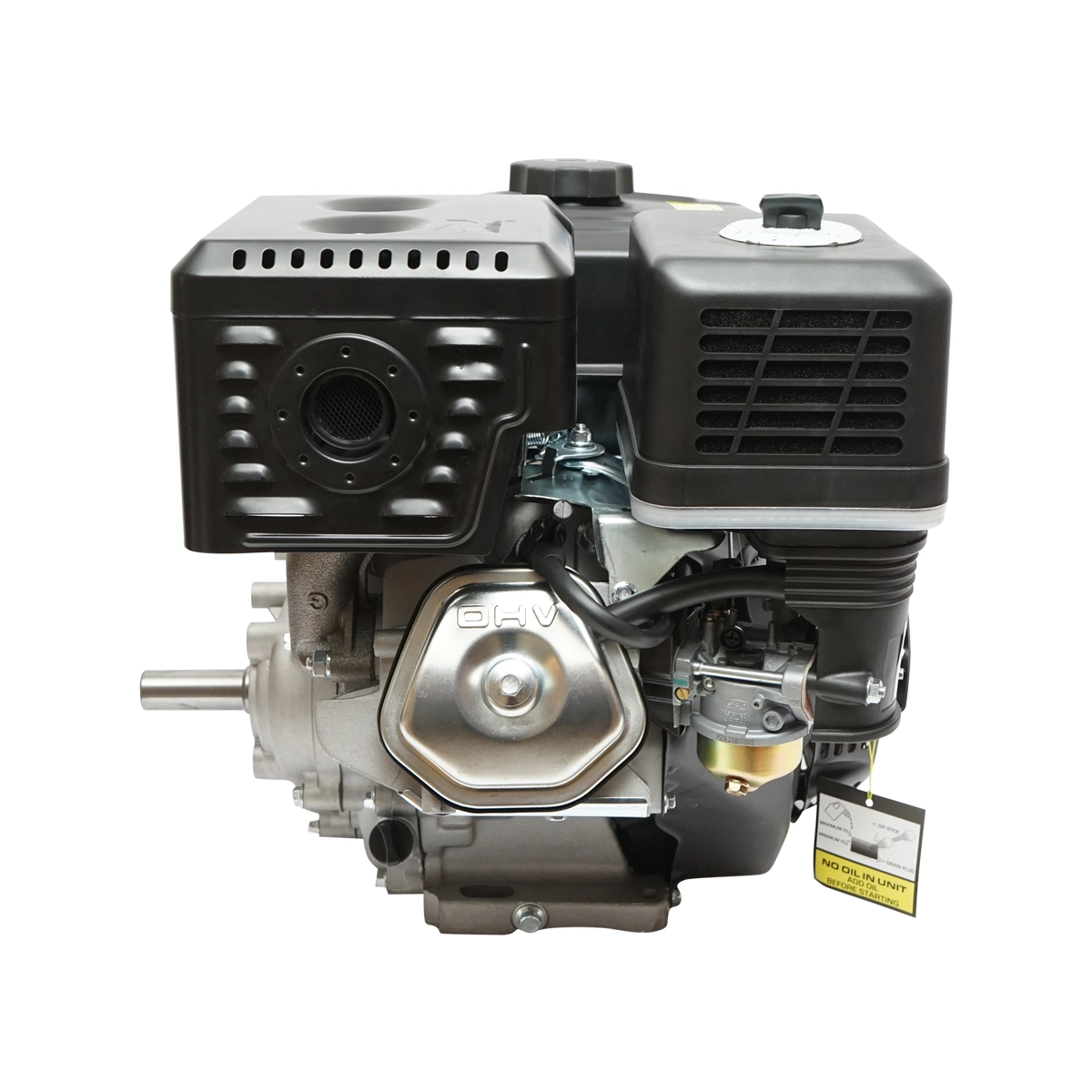 Motoare benzina - Motor pe benzina 13CP, 4 timpi, ax cu pana 25mm pornire cheie/sfoara, reductor priza (BK19818)