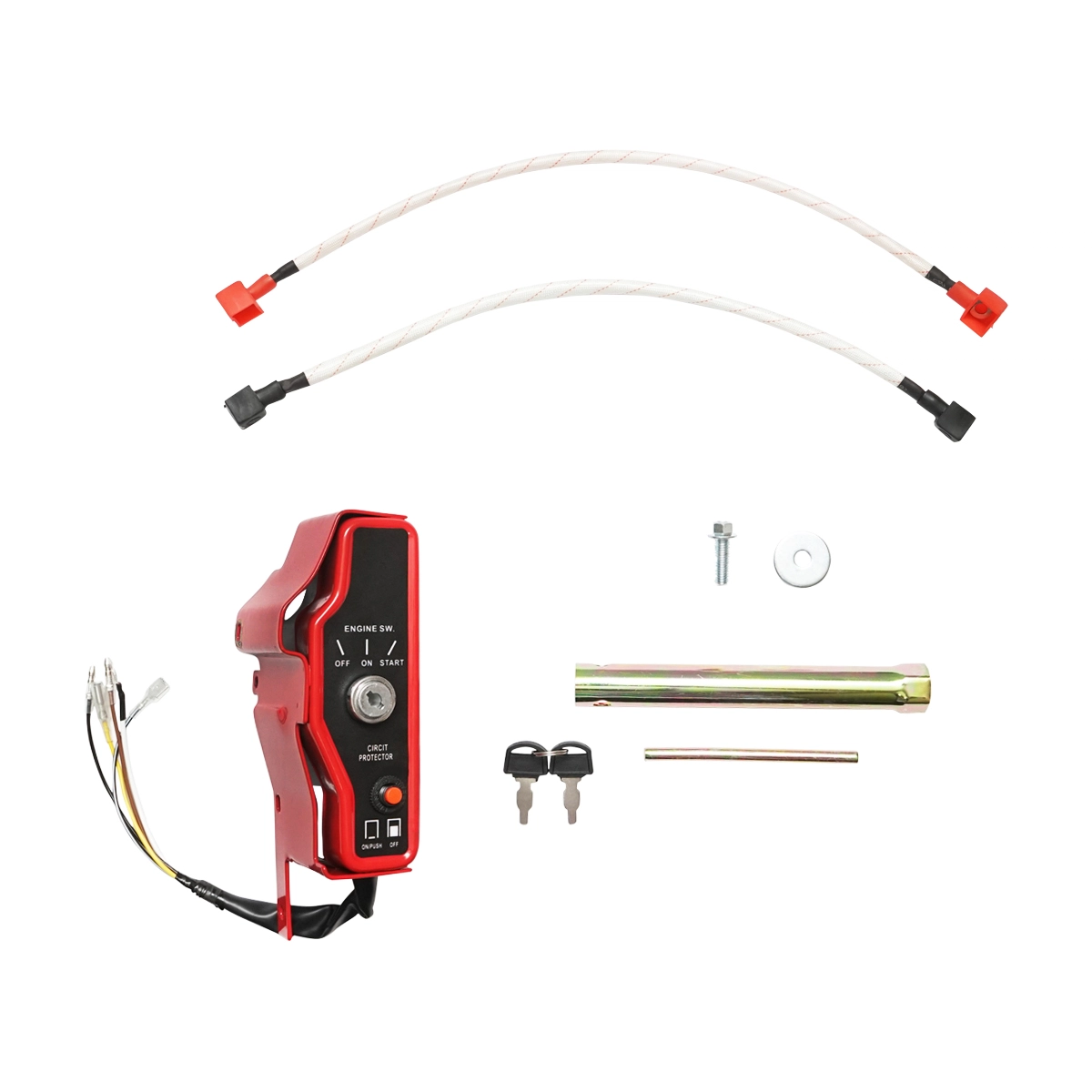 Motor pe benzina 13CP, 4 timpi, ax cu pana 25mm pornire cheie/sfoara, reductor priza (DISLH02) [7]