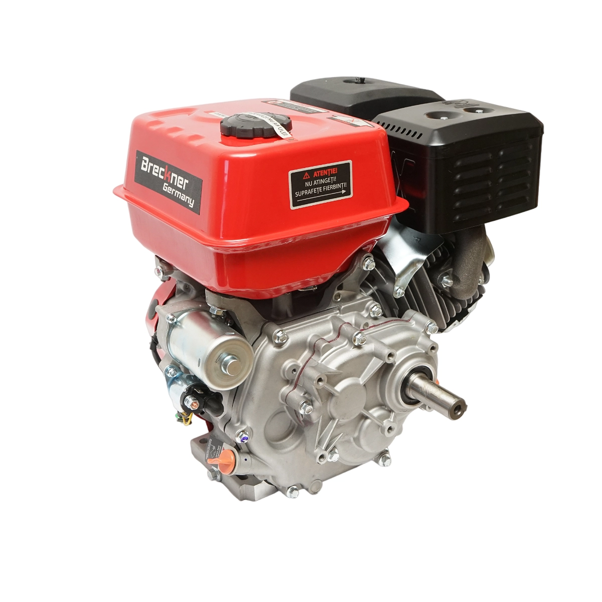 Motor pe benzina 9CP, 4 timpi, ax cu pana 25mm pornire cheie/sfoara, reductor priza DISLR18 (BK1321) [1]