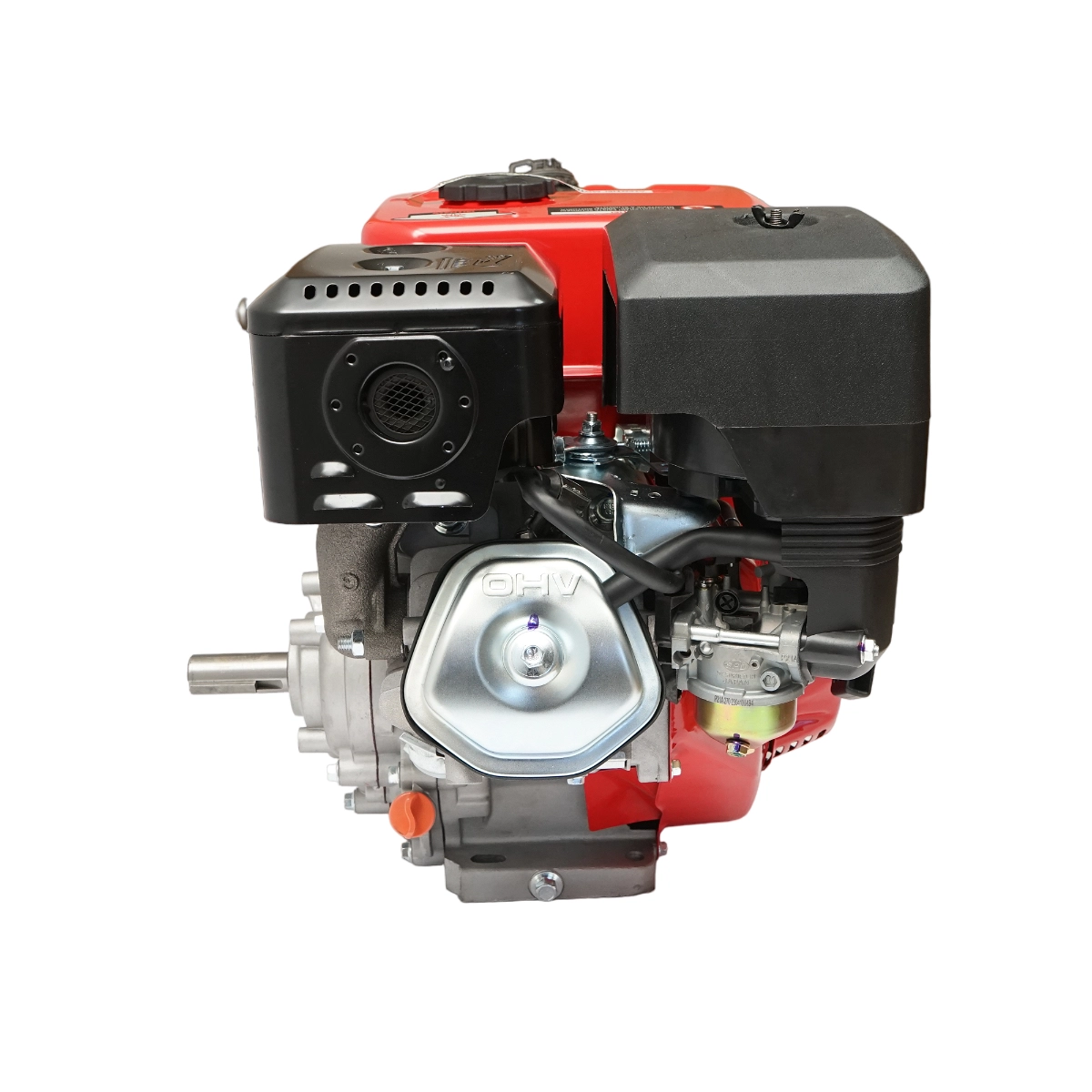 Motor pe benzina 9CP, 4 timpi, ax cu pana 25mm pornire cheie/sfoara, reductor priza DISLR18 (BK1321) [4]