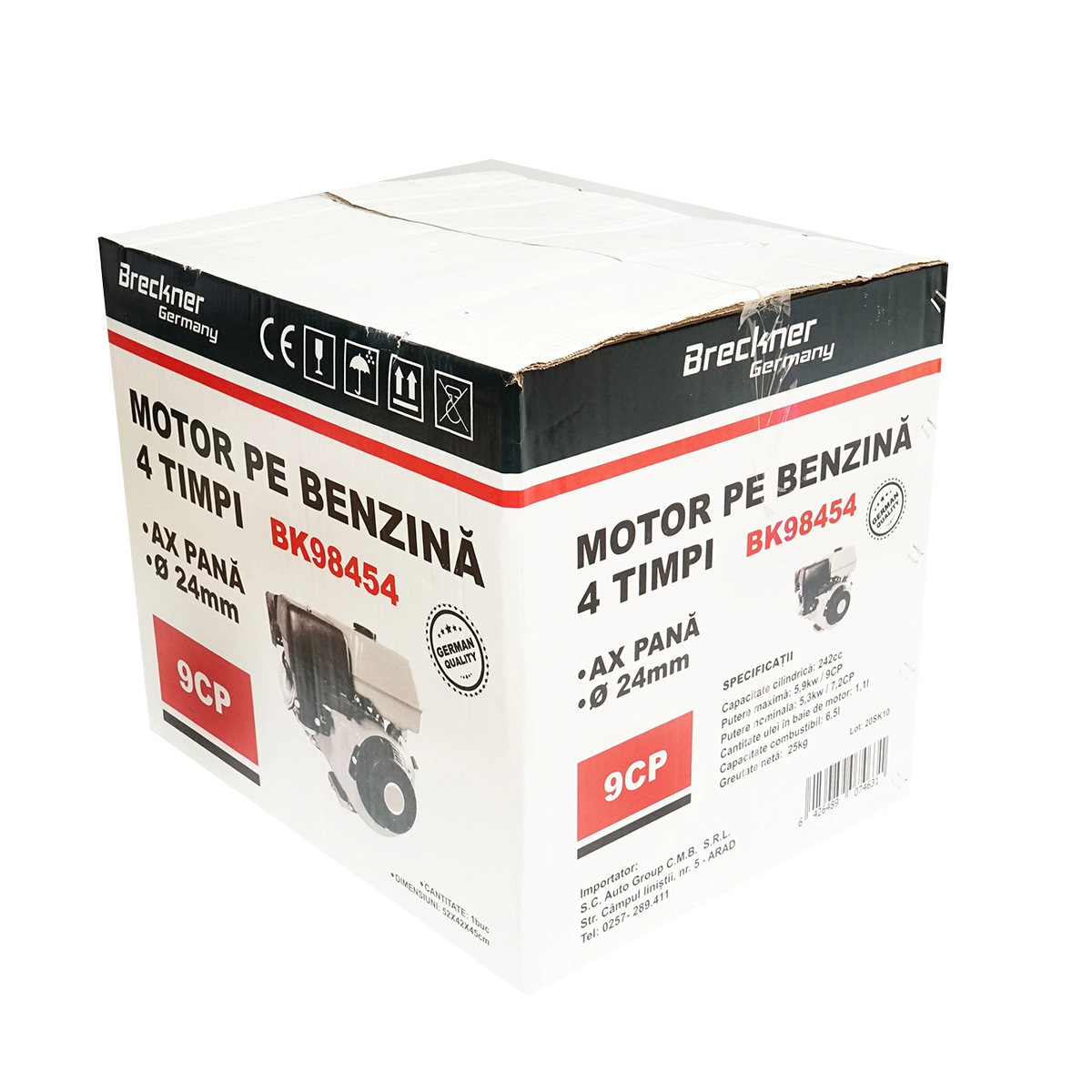 Motor pe benzina 9CP, 4 timpi, ax cu pana 25mm pornire sfoara DISFB98 (BK98454) [13]