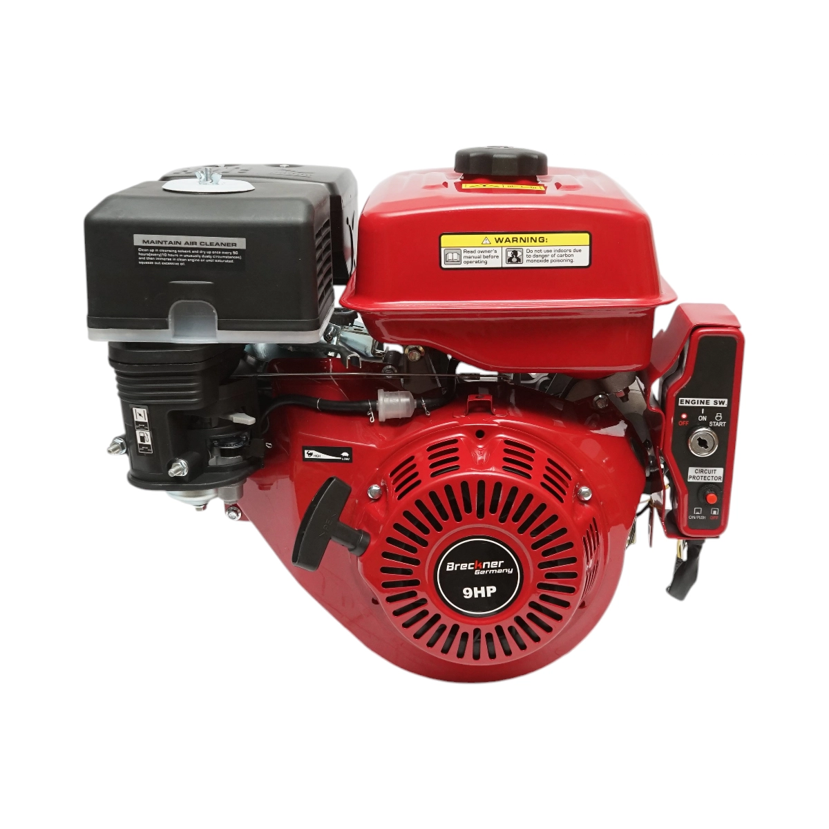 Motor pe benzina 9CP, 4 timpi cu protectie circuit, ax cu pana 25mm, pornire cheie/sfoara (DISLH01E) [2]