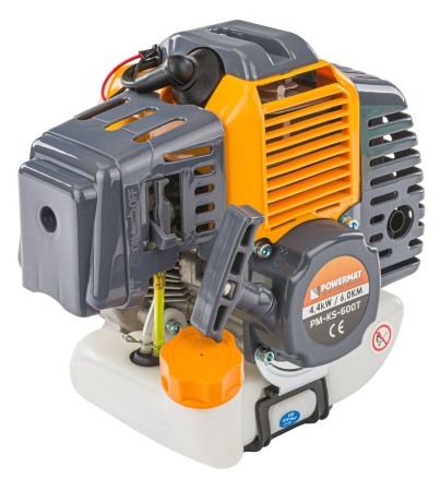 Altele - Motor pentru motocoasă pe benzină 49 cm³, 6 CP, 2 timpi, ambreiaj centrifugal, carburator MIDORI, 11.000 rpm (PM-KS-600T-SI)