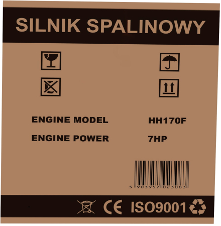 Motor termic 7 CP cu arbore 20 mm pentru utilaje si echipamente (KD638) [12]