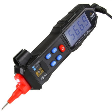 Multimetru digital tip stilou 600V, 600mA, 60MΩ, 60000μF, NCV, cu lanterna si afisaj iluminat (M04014) [6]