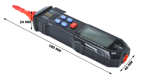 Multimetru digital tip stilou 600V, 600mA, 60MΩ, 60000μF, NCV, cu lanterna si afisaj iluminat (M04014) [2]