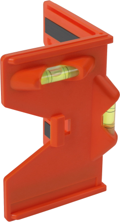 Nivela de colt pentru stalpi, cu 3 fiole si 4 magneti (KD10562) [4]