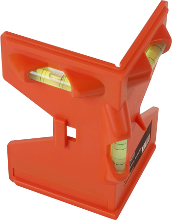 Nivela de colt pentru stalpi, cu 3 fiole si 4 magneti (KD10562) [6]