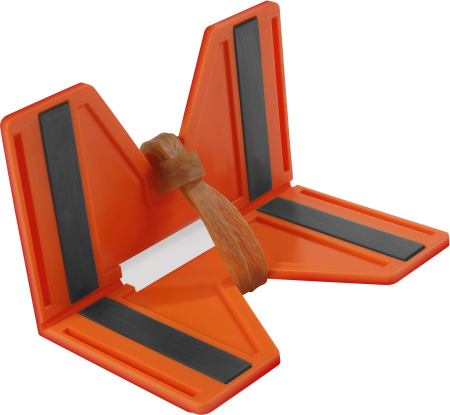 Nivela de colt pentru stalpi, cu 3 fiole si 4 magneti (KD10562) [9]