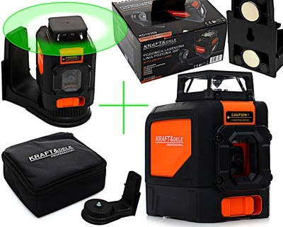 Nivela Laser - Nivela laser 360grade rotativ incrucisat 30m + suport si carcasa (KD10308)