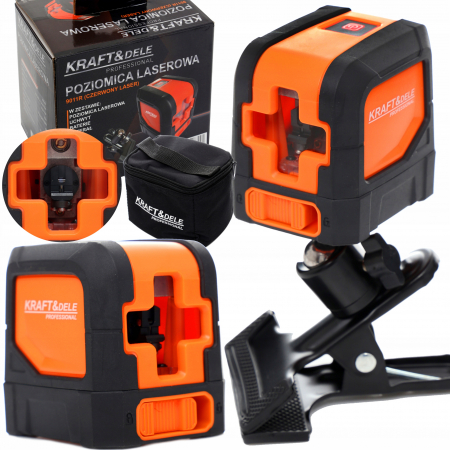 Nivela Laser - Nivela laser rotativ incrucisat  15m + suport si carcasa (KD10306)