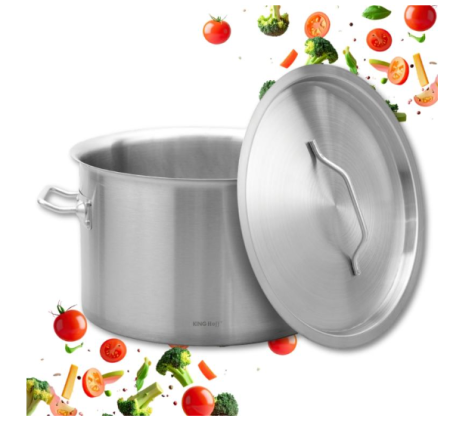Altele - Oala catering inox 17L 32 cm cu capac si fund multistrat pentru inductie (KH-2023)