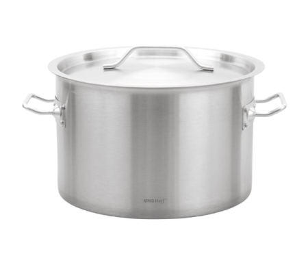 Oala catering inox 17L 32 cm cu capac si fund multistrat pentru inductie (KH-2023) [13]