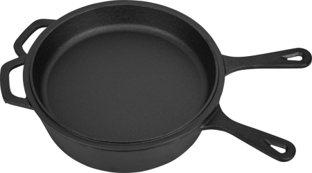 Casa - Oala cratita multifunctională din fonta cu capac, 26 cm (KD4245)