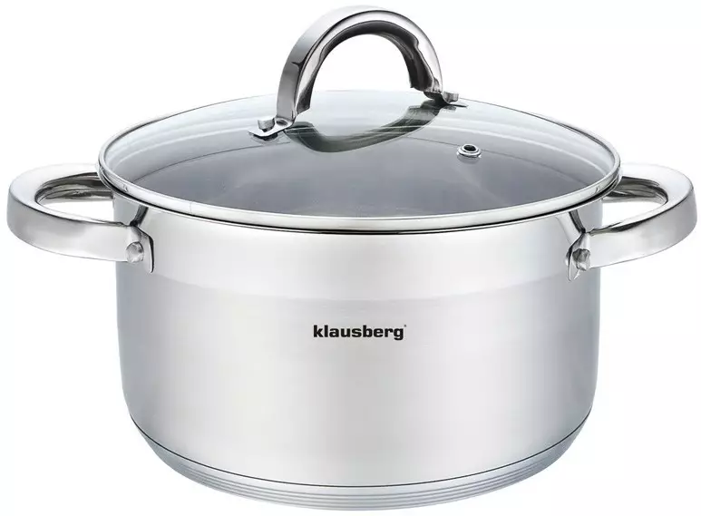 Oale si cratite - Oala cu capac din otel 4.6 L 22 cm (KB-7125)