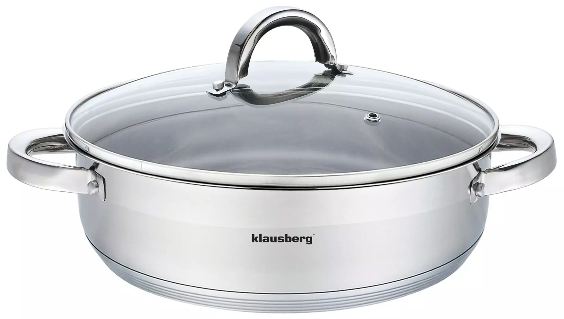 Oale si cratite - Oala cu capac din otel 6 L 28 cm (KB-7174)