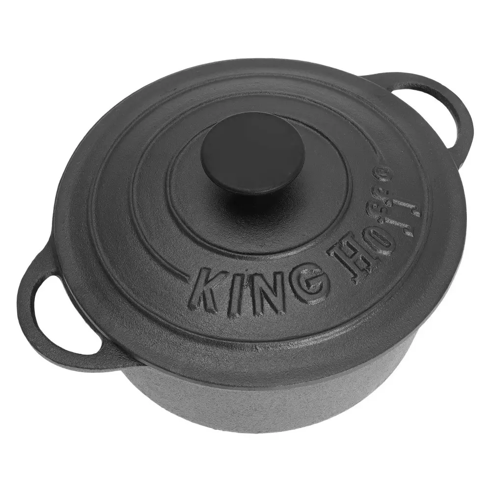 Oala cu capac fonta neagra 2.4 l 21 cm (KH-2253) [4]