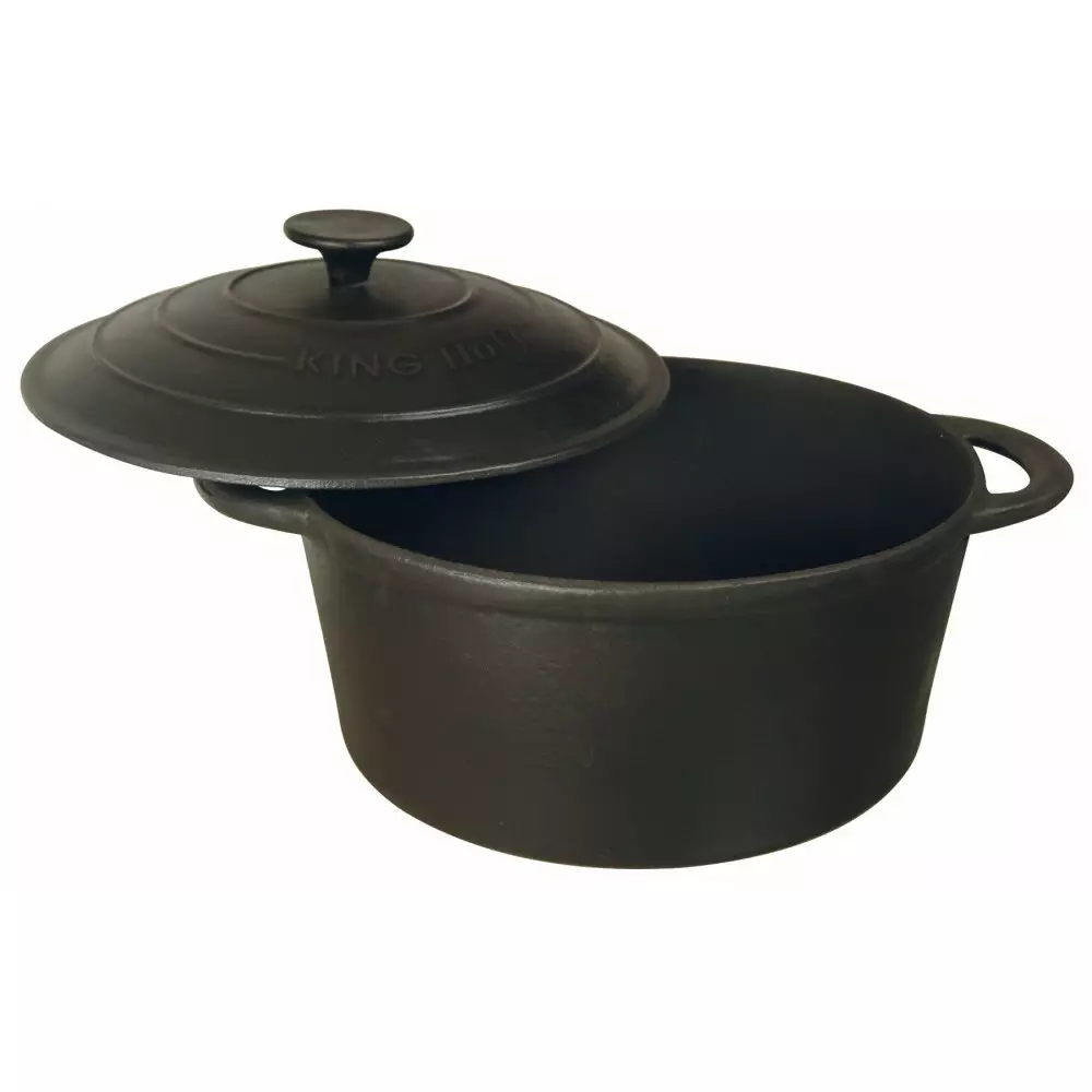 Oale si cratite - Oala cu capac fonta neagra 2.4 l 21 cm (KH-2253)