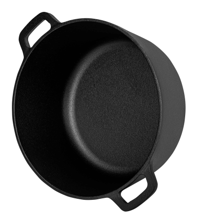 Oala din fonta 26 cm cu capac 2 in 1, tigaie reversibila pentru paine friptura si gatit la cuptor (KD4412) [2]