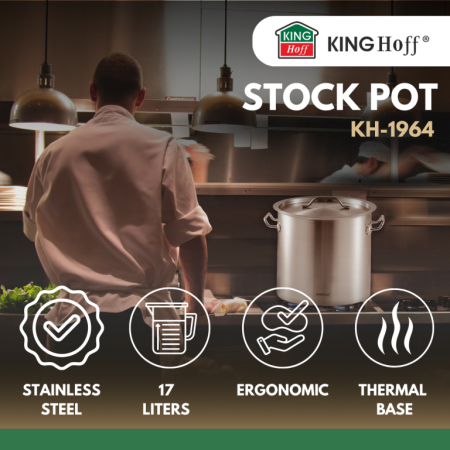 Oala inalta volum mare 33 l din otel inoxidabil 35 cm (KH-1964) [12]