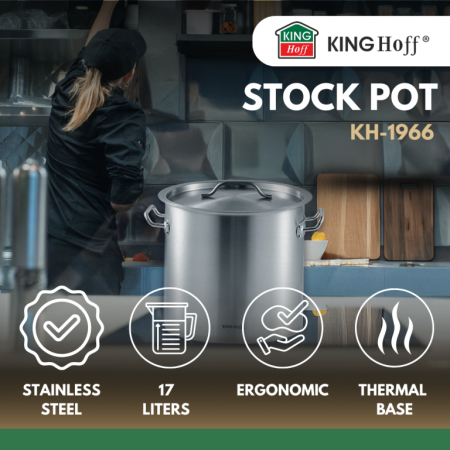 Oala inalta volum mare 50 l din otel inoxidabil 40 cm (KH-1966) [9]