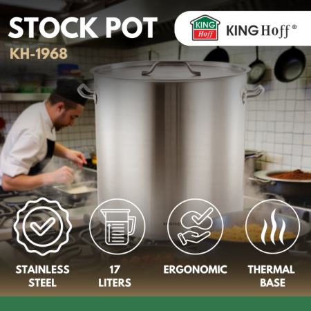 Oala inalta volum mare 98 l din otel inoxidabil 50 cm (KH-1968) [10]