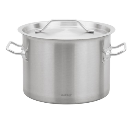 Oala inox 14L Ø30 cm cu capac metalic si baza inductie pentru uz casnic si profesional (KH-2022) [14]