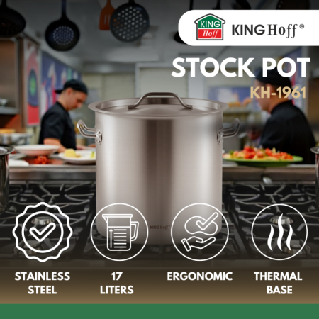 Oala pentru fierbere din otel inoxidabil, diametru 28 cm, capacitate 17 l (KH-1961) [8]