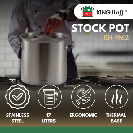 Oala pentru fierbere din otel inoxidabil, diametru 30 cm, capacitate 21 l (KH-1962) [7]