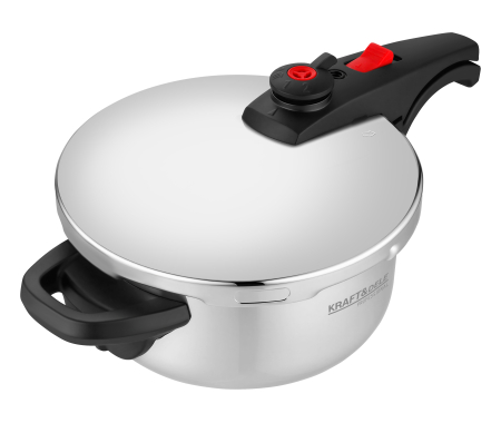 Oala sub presiune inox 4L 22 cm cu 7 sisteme de siguranta pentru gatit rapid (KD4295) [6]