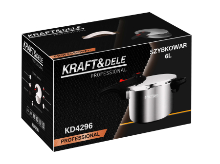 Oala sub presiune inox 6L 22 cm cu 7 sisteme de siguranta pentru gatit rapid (KD4296) [12]