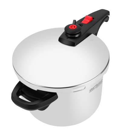 Oala sub presiune inox 6L 22 cm cu 7 sisteme de siguranta pentru gatit rapid (KD4296) [7]