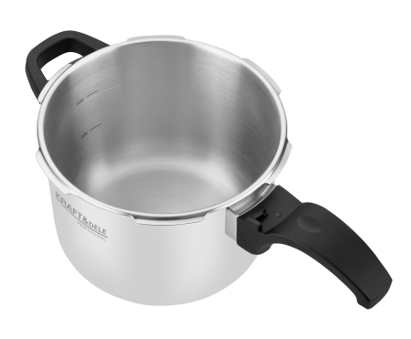 Oala sub presiune inox 6L 22 cm cu 7 sisteme de siguranta pentru gatit rapid (KD4296) [8]