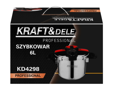 Oala sub presiune inox 6L 22 cm cu 7 sisteme de siguranta pentru gatit rapid (KD4298) [13]