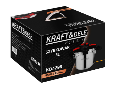 Oala sub presiune inox 6L 22 cm cu 7 sisteme de siguranta pentru gatit rapid (KD4298) [12]