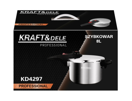 Oala sub presiune inox 8L 22 cm cu 7 sisteme de siguranta pentru gatit rapid (KD4297) [13]