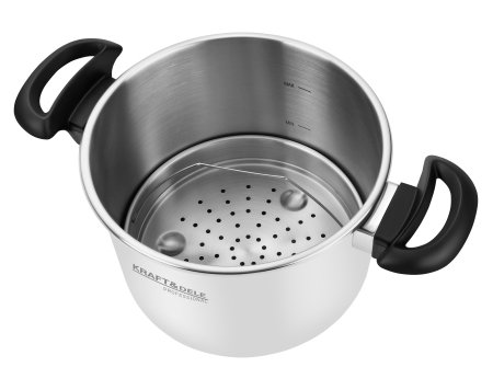 Oala sub presiune inox 8L 22 cm cu 7 sisteme de siguranta pentru gatit rapid (KD4299) [8]