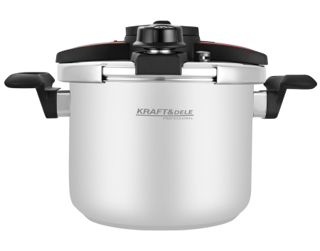 Oala sub presiune inox 8L 22 cm cu 7 sisteme de siguranta pentru gatit rapid (KD4299) [1]