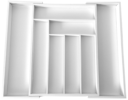 Depozitare si organizare - Organizator de sertare din bambus alb 52x43x5cm (KH-1748)