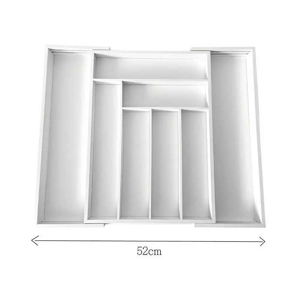 Organizator de sertare din bambus alb 52x43x5cm (KH-1748) [1]