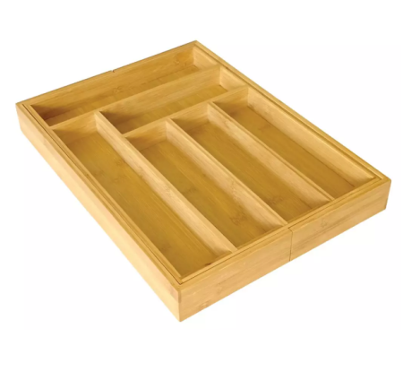 Altele - Organizator extensibil pentru sertar din bambus cu 8 compartimente (KH-1501)
