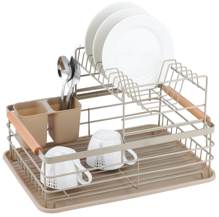 Organizator sertar din lemn bambus extensibil negru (KH-1745) [5]