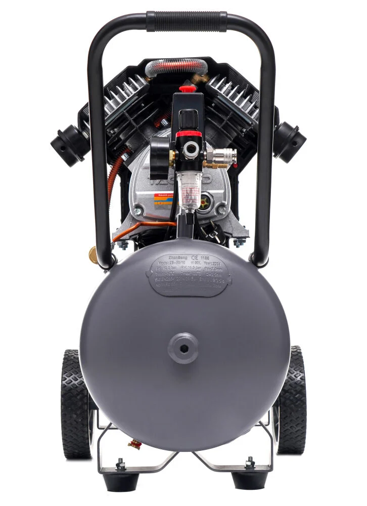 Compresor aer comprimat 50L 2 pistoane 10 bar + set 5 accesorii pneumatice + ulei compresor (TA365+PNEUM5PCS+EFT-6093) [14]