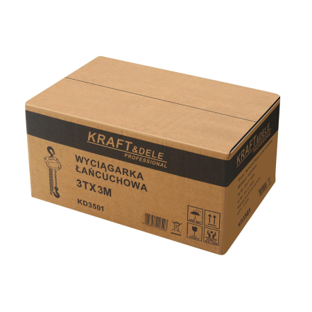 Palan manual troliu cu lant si clichet 3T 3m (KD3501) [9]